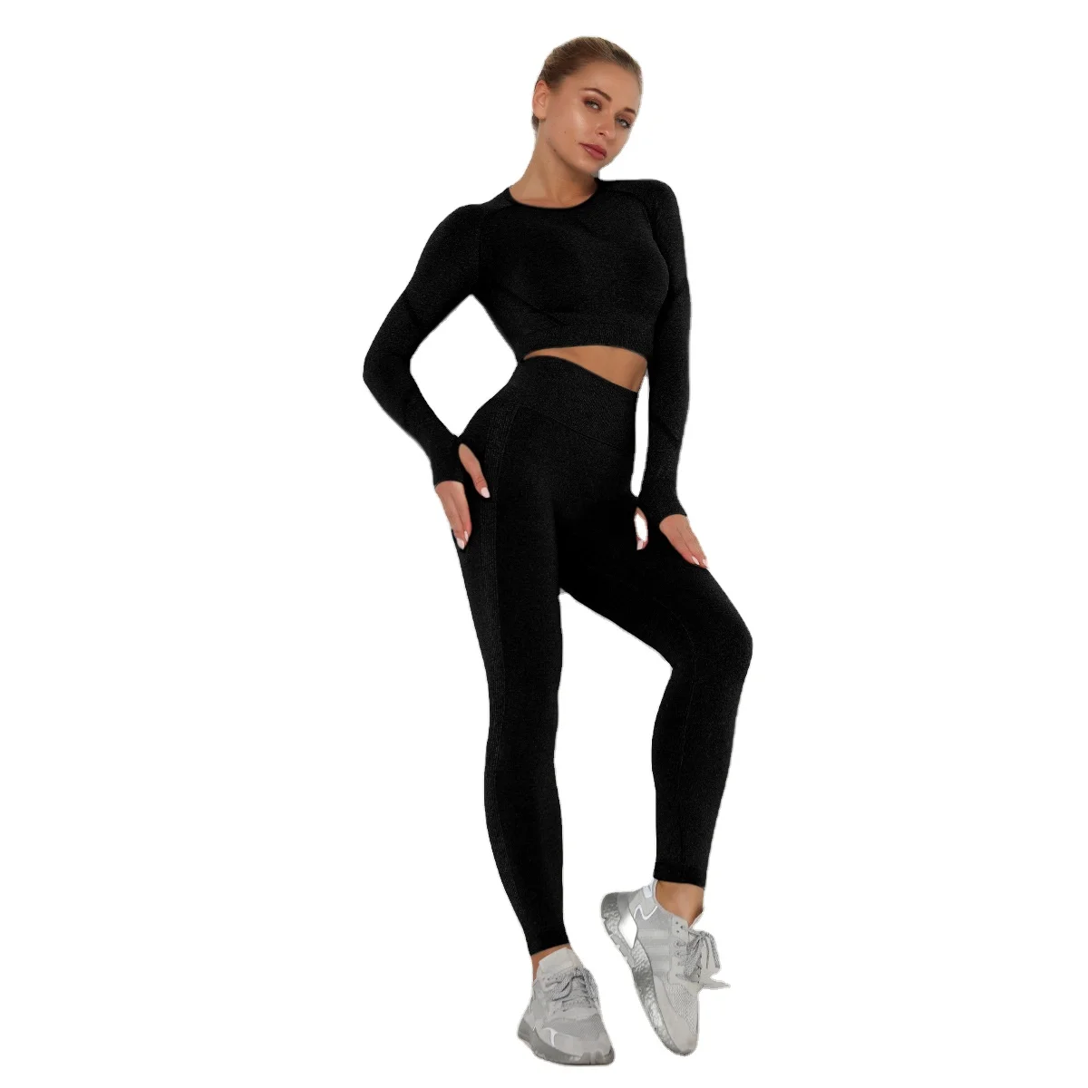 2 Piece Gym Athletic Fitness Workout Seamless Crop Tank High Waist Yoga Leggings nylon spandex yoga set
2 Piece Gym Athletic Fitness Workout Seamless Crop Tank High Waist Yoga Leggings nylon spandex yoga set