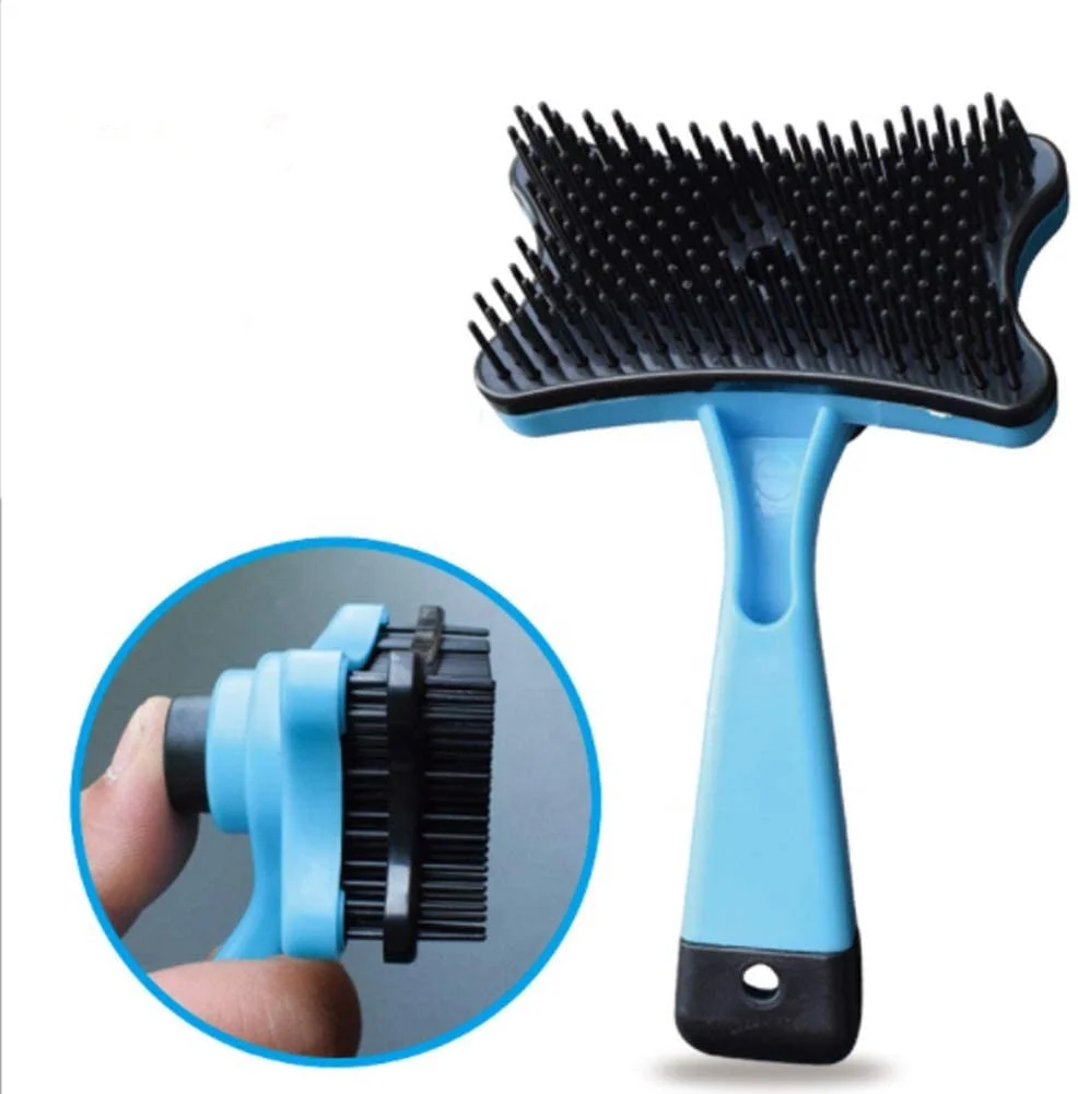 pet dog grooming dematting self-clean plastic handle comb hair fur remover brush
pet dog grooming dematting self-clean plastic handle comb hair fur remover brush