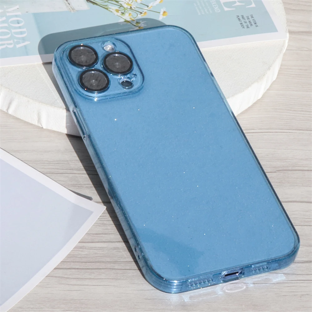 Transparent Glitter TPU+TPE Camera Lens Protective Shockproof Phone Case For iPhone 13 12 Pro Max Back Covers, 7 color
Transparent Glitter TPU+TPE Camera Lens Protective Shockproof Phone Case For iPhone 13 12 Pro Max Back Covers, 7 color