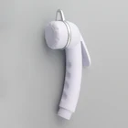 Modern ABS Toilet White Single Function Muslim Jet High Pressure Hand Held Bidet Sprayer Shattaff
