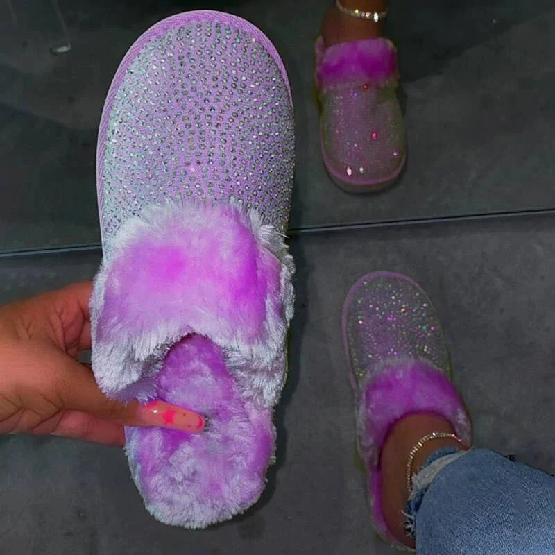 Fashion Fuzzy Diamond Round Toe Women New Slides 2020 Fur Slip On Slingback Home Slippers Flat Purple Black Green Pink Footwear, Purple black pink green
Fashion Fuzzy Diamond Round Toe Women New Slides 2020 Fur Slip On Slingback Home Slippers Flat Purple Black Green Pink Footwear, Purple black pink green
