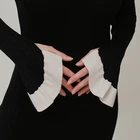 Dress 2020 Fall Winter Black Long Sleeve Sexy Turtleneck Pullovers And Sweater Dress For Women