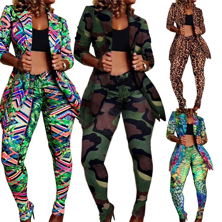 Latest Design Lady 2 Pcs Print Tops Suit And Skinny Pants Plus Size Autumn Women Two Piece Set, Picture
Latest Design Lady 2 Pcs Print Tops Suit And Skinny Pants Plus Size Autumn Women Two Piece Set, Picture