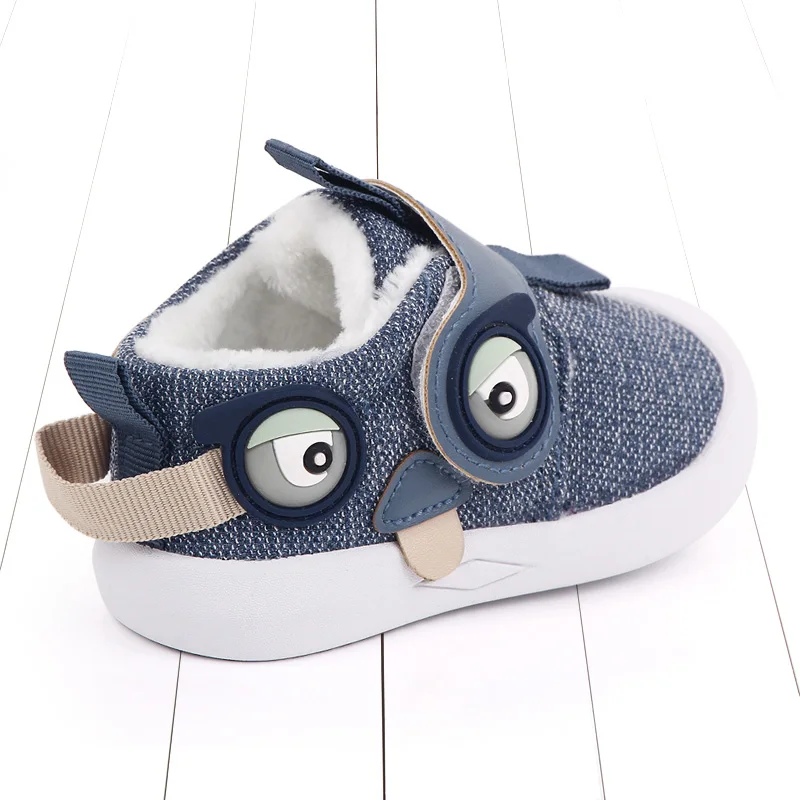 New Arrival Animal Baby Cotton Shoes With Plush Winter Warm Snow Sneakers Lightweight Walking Shoes for First Walk manufacture