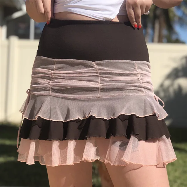 2021 spring new color matching multi-layer pleated sexy high waist fashion skirt, Picture color
2021 spring new color matching multi-layer pleated sexy high waist fashion skirt, Picture color
