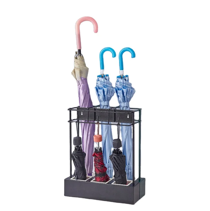 Multifunctional umbrella storage rack black iron umbrella stand for home hotel office
Multifunctional umbrella storage rack black iron umbrella stand for home hotel office
