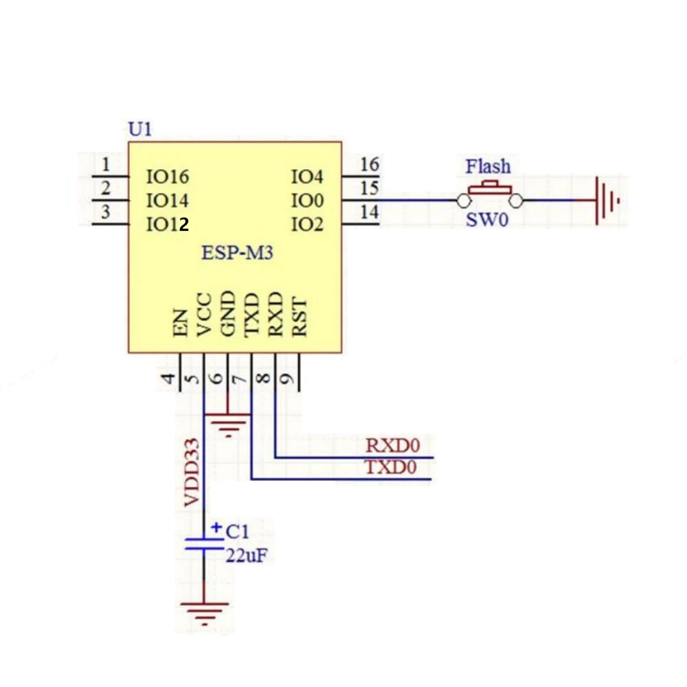 4 ghz wi-fi 模块 esp8285 芯片/串行到 wifi/无线直通/aiot 互联网的