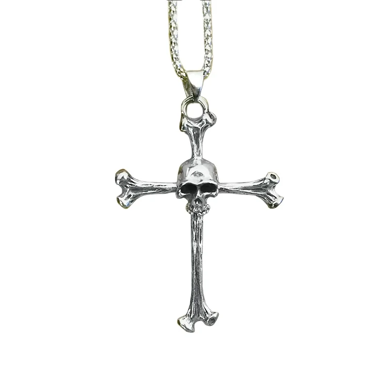 Skull personality pendant necklace Hip Hop Punk jewelry Cross necklace for men
Skull personality pendant necklace Hip Hop Punk jewelry Cross necklace for men
