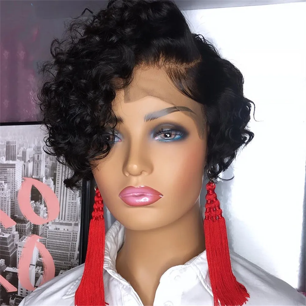 8 Inch Short Kinkly Curly Hair Lace Partial Black Wigs Human Hair Lace Front Transparent Hd Full Lace Human Hair Wigs, Pic showed
8 Inch Short Kinkly Curly Hair Lace Partial Black Wigs Human Hair Lace Front Transparent Hd Full Lace Human Hair Wigs, Pic showed