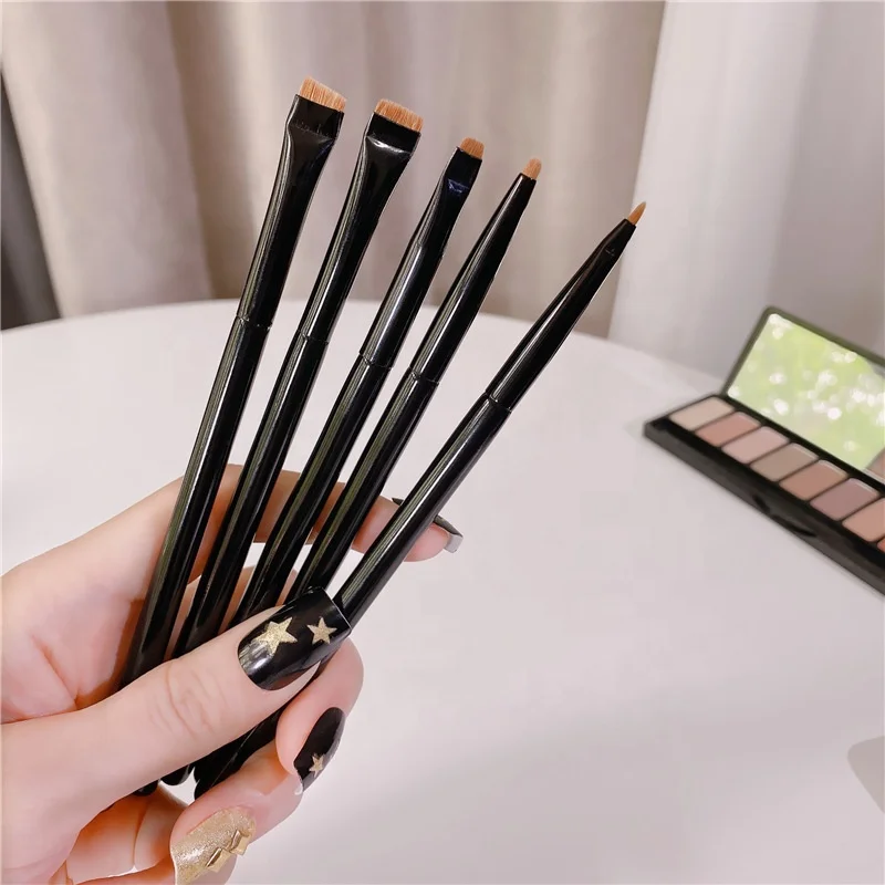 Pro 5pcs Eye Makeup Brush Kit Brow Henna Eyeliner Pencil Brush With Flat Firm Thin Kolinsky Hair, Customized color
Pro 5pcs Eye Makeup Brush Kit Brow Henna Eyeliner Pencil Brush With Flat Firm Thin Kolinsky Hair, Customized color