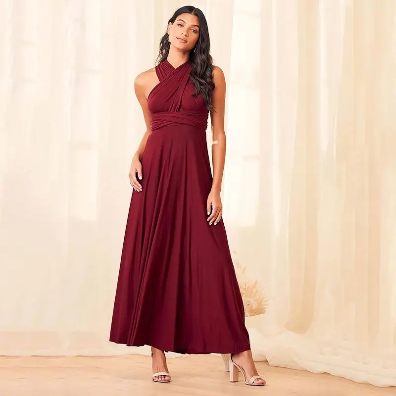 A Line Pleating Dresses Evening Wear Ladies Backless Clothing Jersey Women Summer Corset Lace Up Maxi Bridesmaid Dress, Customized
A Line Pleating Dresses Evening Wear Ladies Backless Clothing Jersey Women Summer Corset Lace Up Maxi Bridesmaid Dress, Customized