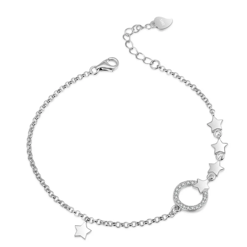 Simple S925 Sterling Silver Fashion Jewelry Adjustable Bracelet Jewelry Women, Silver color
Simple S925 Sterling Silver Fashion Jewelry Adjustable Bracelet Jewelry Women, Silver color