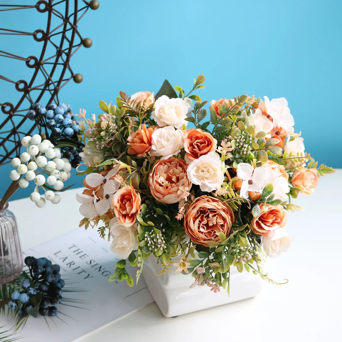 Artificial Flowers Retro Silk Rose Bouquet Hydrangea DIY Wedding Home Garden Decoration Accessories Fall Fake Plants
Artificial Flowers Retro Silk Rose Bouquet Hydrangea DIY Wedding Home Garden Decoration Accessories Fall Fake Plants