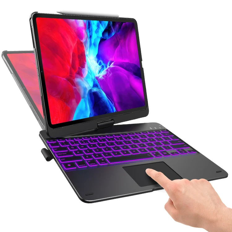 360 degree rotating smart flip cover 12.9 inch keyboard case protective casing for apple iPad Pro 2017/2018/2020
360 degree rotating smart flip cover 12.9 inch keyboard case protective casing for apple iPad Pro 2017/2018/2020