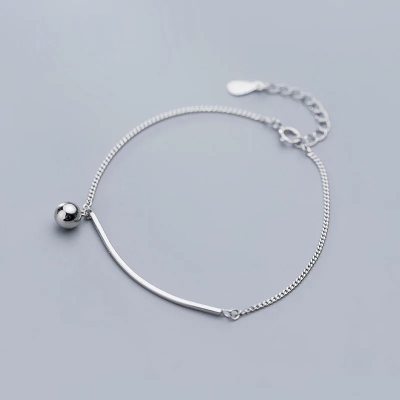 Pure 925 Sterling Silver Smooth Round Ball Long Bar Dangle Charm Bracelets Fashion Jewelry
Pure 925 Sterling Silver Smooth Round Ball Long Bar Dangle Charm Bracelets Fashion Jewelry