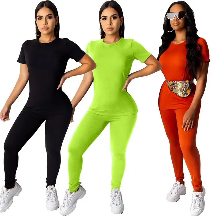 0819M421 wholesale 2021 autumn round neck short sleeve solid woman casual two piece pants set
0819M421 wholesale 2021 autumn round neck short sleeve solid woman casual two piece pants set