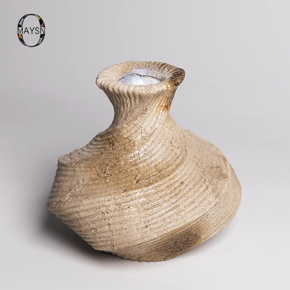Nature series pottery vase decorative small tabletop decorative pieces vases for flowers clay vase, Beige
Nature series pottery vase decorative small tabletop decorative pieces vases for flowers clay vase, Beige
