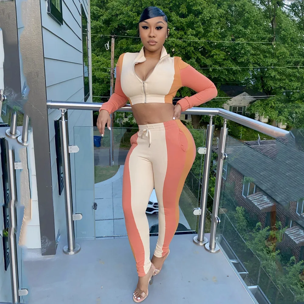 YSM849 New fashionable cheap crop top matching color fall women sets zipper winter sexy women 2 pieces sexy sport outfits women
YSM849 New fashionable cheap crop top matching color fall women sets zipper winter sexy women 2 pieces sexy sport outfits women