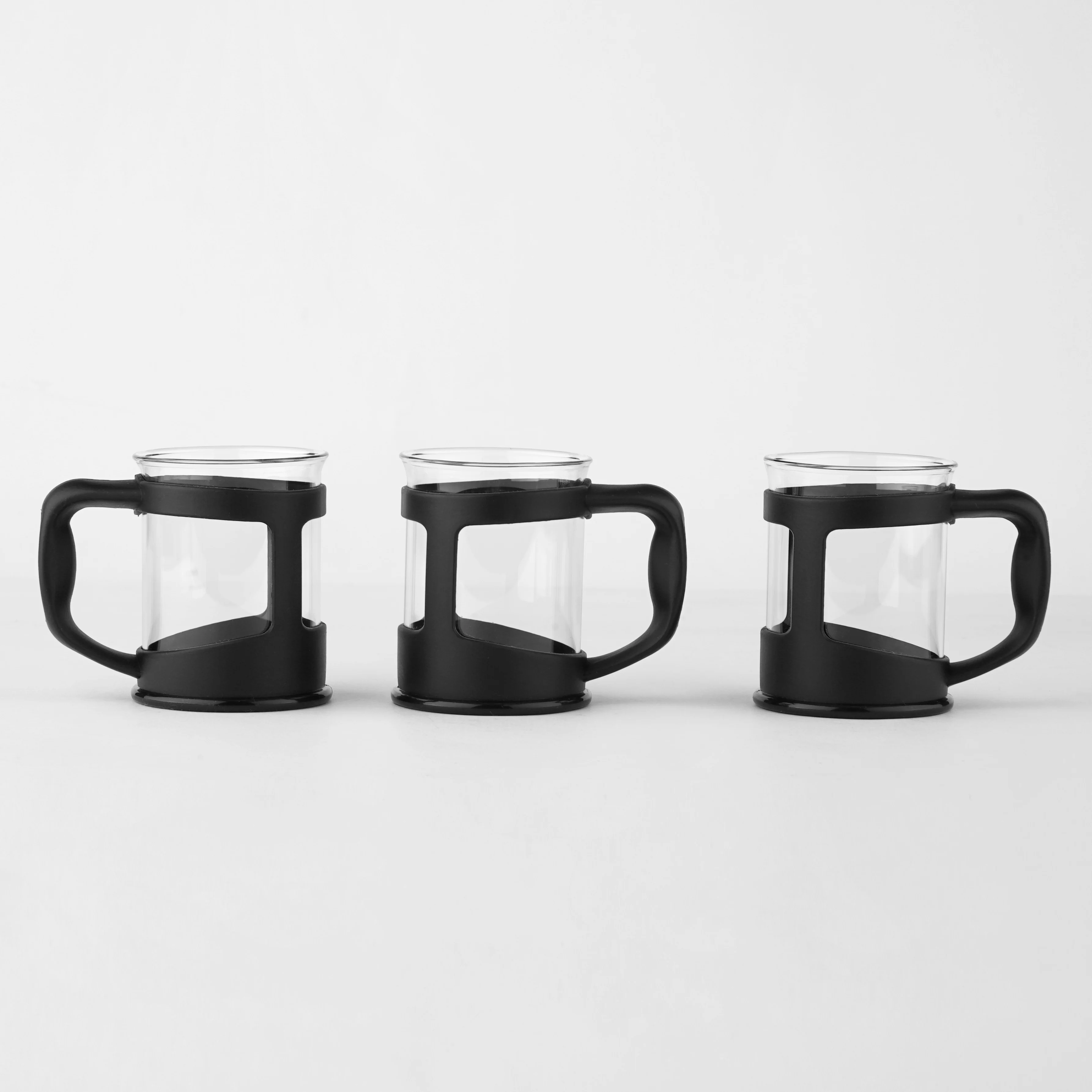 Ready to Ship High Quality Coffee Gift Customized Color PP Frame Heat-resistant Glass Coffee&tea Cups, Black
Ready to Ship High Quality Coffee Gift Customized Color PP Frame Heat-resistant Glass Coffee&tea Cups, Black