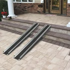 Lightweight Wheel Chair High Quality Sturday Lightweight Aluminium Alloy Telescopic Portable Wheelchair Ramp