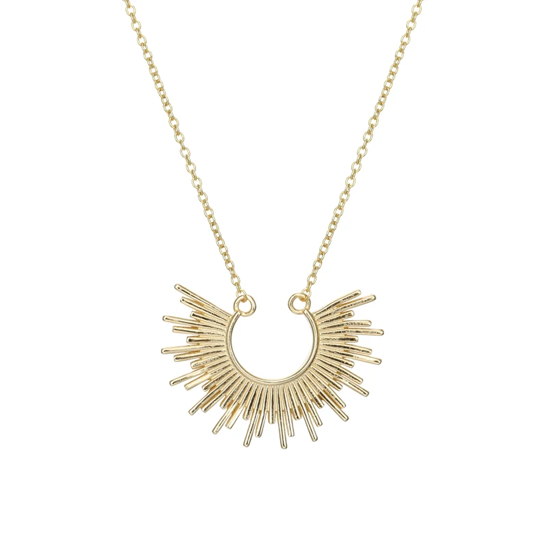 925 sterling silver European and American style jewelry irregular strip big pendant necklace 18K gold plated
925 sterling silver European and American style jewelry irregular strip big pendant necklace 18K gold plated