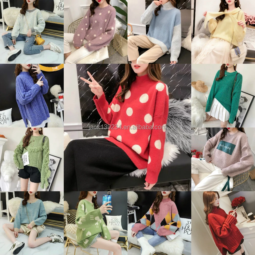 2022 Winter Fashion Turtleneck Lantern Sleeve Women Sweaters Loose Knitted Jumper 
2022 Winter Fashion Turtleneck Lantern Sleeve Women Sweaters Loose Knitted Jumper