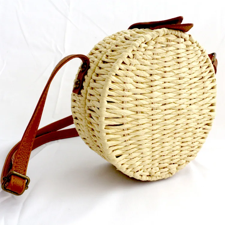Wholesale fashion trend women handbags straw beach round woven beach bags purse paper string weave Summer Shoulder bags
Wholesale fashion trend women handbags straw beach round woven beach bags purse paper string weave Summer Shoulder bags