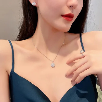 2021 925 Sterling Silver Fashion Jewellery Romantic Pendant Earring Jewelry Set Trendy Crystal, Green and sapphire jewelry set
2021 925 Sterling Silver Fashion Jewellery Romantic Pendant Earring Jewelry Set Trendy Crystal, Green and sapphire jewelry set