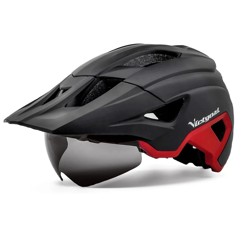 VICTGOAL Men Goggles Bicycle Helmet USB Rechargeable LED Sun Visor electric scooter skydiving cycle visor helmeRoad Bike Helmet
VICTGOAL Men Goggles Bicycle Helmet USB Rechargeable LED Sun Visor electric scooter skydiving cycle visor helmeRoad Bike Helmet