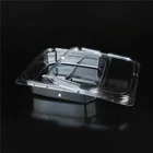 Takeaway Disposable PET Box Food Container Custom Made Transparent Packing box