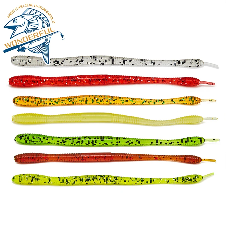 Artificial Swimming Bait Long Wobblers Earthworm Soft Plastic Worm Fishing Lure, 6 colors
Artificial Swimming Bait Long Wobblers Earthworm Soft Plastic Worm Fishing Lure, 6 colors