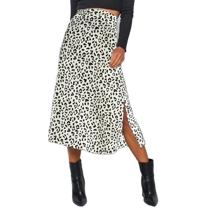 Women Spring Summer Zip Elegant Female Skirt 2020 New Sexy Leopard Print Chiffon Split Skirt Casual Fashion Long Skirts
Women Spring Summer Zip Elegant Female Skirt 2020 New Sexy Leopard Print Chiffon Split Skirt Casual Fashion Long Skirts