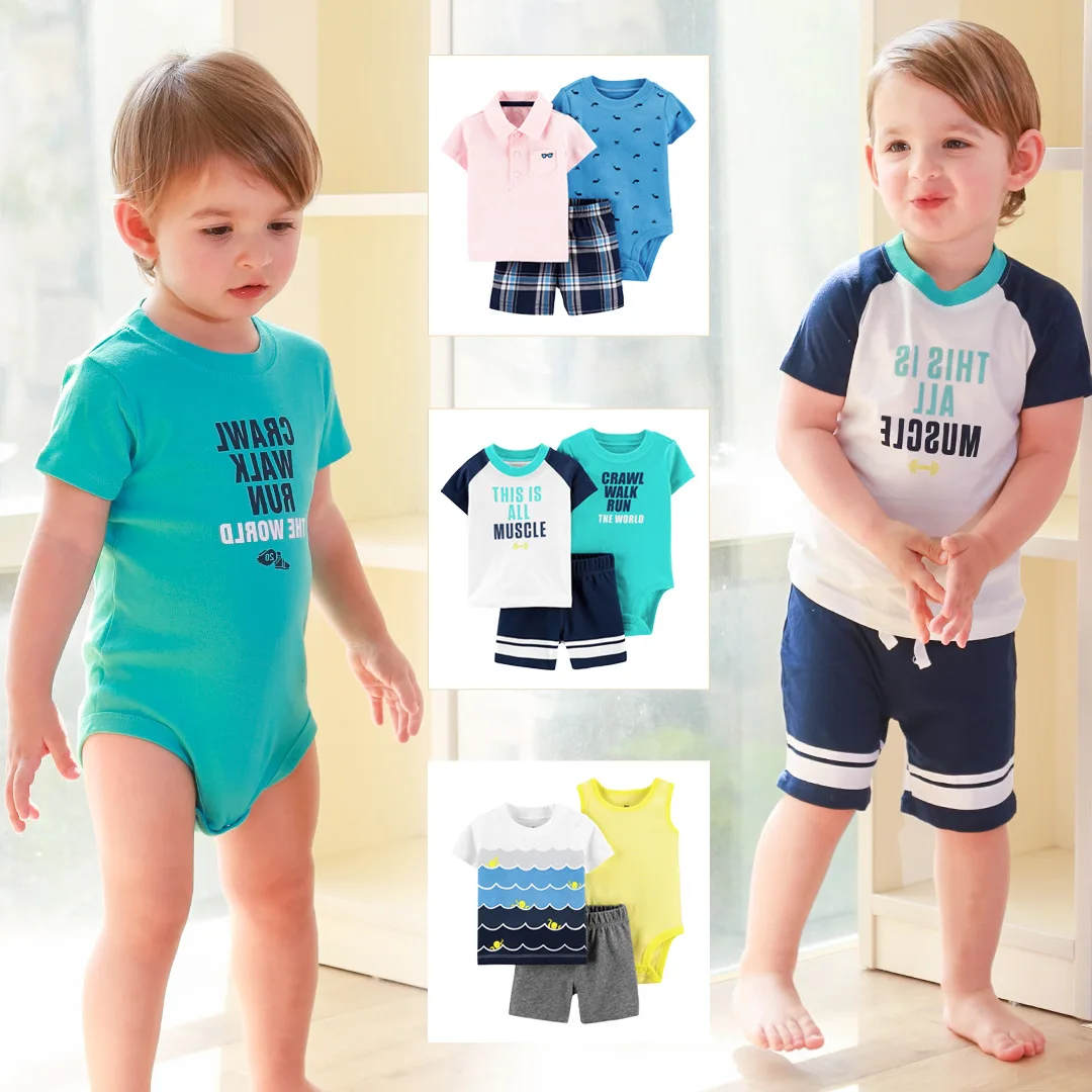 Wholesale baby clothes sets baby boys' cotton romper summer clothing children's wear, Picture shown
Wholesale baby clothes sets baby boys' cotton romper summer clothing children's wear, Picture shown