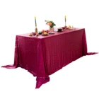 coloring glitter sequin table cloth polyester tablecloth