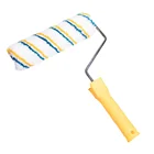 New design cheap base professional white polyester plastic handle refill wall paint roller brush