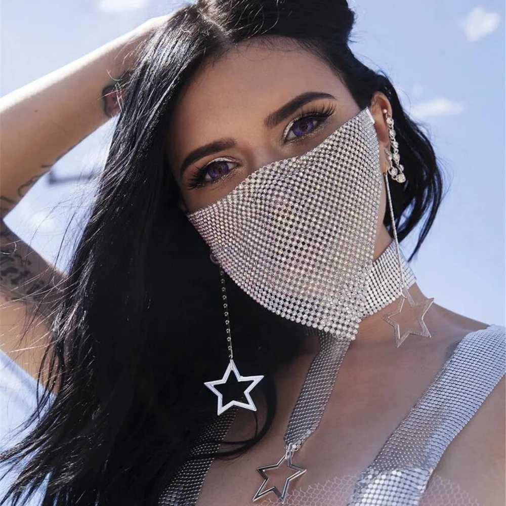 SHF1212 2020 electronic music festival nightclub metal rhinestone super flash jewelry bar face chain female cover jewelry
SHF1212 2020 electronic music festival nightclub metal rhinestone super flash jewelry bar face chain female cover jewelry