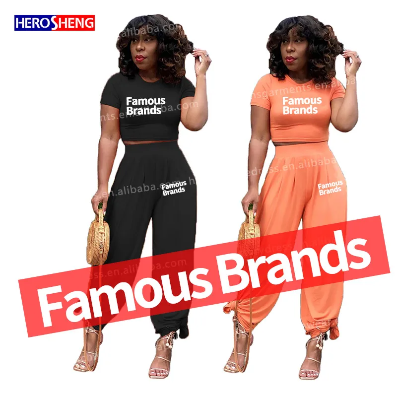 Hot Designer Summer clothes famous women letter printing casual joggers sports two piece pants set women clothing 2021
Hot Designer Summer clothes famous women letter printing casual joggers sports two piece pants set women clothing 2021