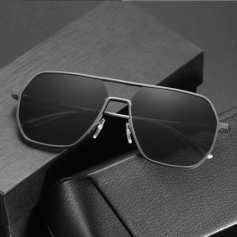 High end Designer Vintage Alloy Material Square Polarized UV400 Lens Eyewear Accessories Male photochromic Sunglasses For Men
High end Designer Vintage Alloy Material Square Polarized UV400 Lens Eyewear Accessories Male photochromic Sunglasses For Men