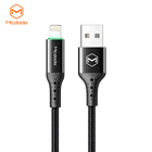 MCDODO 3th generation smart power-off data cable for iPhone 11,strong nylon braided wire, 3A high current.