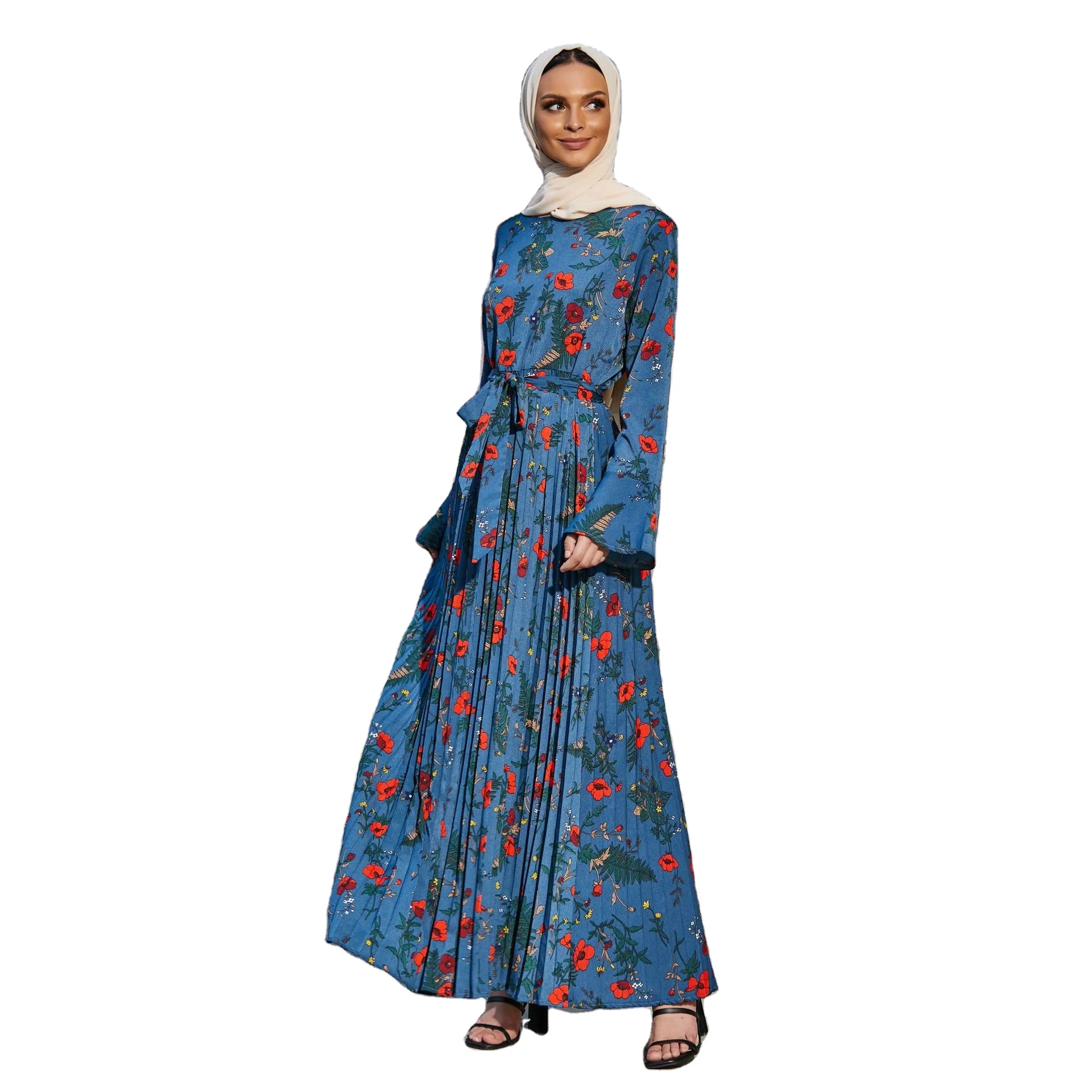 GH-LR379A Blue Flower Pleated Skirt Printed Summer Jalabiya Muslim Ladies Dress Long Sleeve
GH-LR379A Blue Flower Pleated Skirt Printed Summer Jalabiya Muslim Ladies Dress Long Sleeve