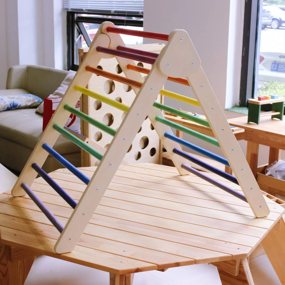 XIHA Climbing Ladder For Toddler Pikler Triangle Climbing Triangle Triangle Climbing Frame, Natural or colored 
XIHA Climbing Ladder For Toddler Pikler Triangle Climbing Triangle Triangle Climbing Frame, Natural or colored