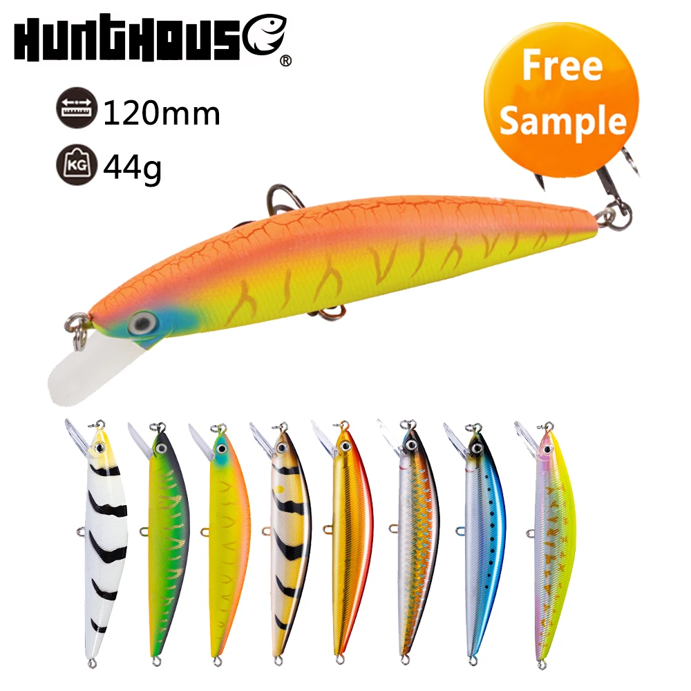 12cm/44g hunthouse wholesale saltwater freshwater 3D eyes sinking minnow hard bait, 9 colors
12cm/44g hunthouse wholesale saltwater freshwater 3D eyes sinking minnow hard bait, 9 colors