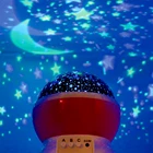 Colorful star romantic led night projector lamp for bedroom