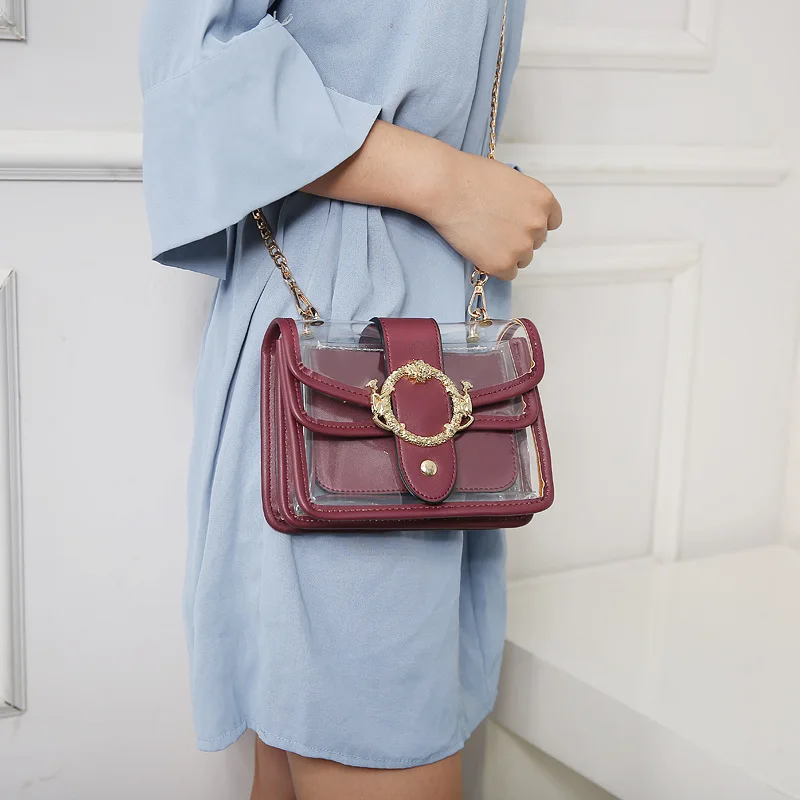 Women Chains Jelly Transparent Ins Summer Fashion Trendy Clear Shoulder Bag Lady handbags for women
Women Chains Jelly Transparent Ins Summer Fashion Trendy Clear Shoulder Bag Lady handbags for women