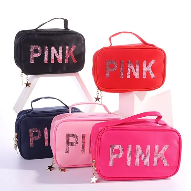 Custom Fashion nylon beauty cosmetics makeup bag travel bulk makeup bags private label make up pink cosmetic bag with logo, Customized color
Custom Fashion nylon beauty cosmetics makeup bag travel bulk makeup bags private label make up pink cosmetic bag with logo, Customized color