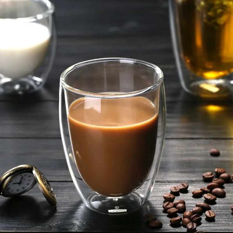 80/150/250/350/450ML Heat Resistant Double Wall Glass Coffee Cup Handmade Transparent Drinkware, Clear
80/150/250/350/450ML Heat Resistant Double Wall Glass Coffee Cup Handmade Transparent Drinkware, Clear