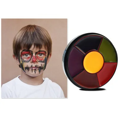 YUXI Wholesale 6 Colors Oil Base Face Paint Makeup Clown Drama Halloween Cosmetics Face Body Painting Set, 6 colors/pc, 2 style option
YUXI Wholesale 6 Colors Oil Base Face Paint Makeup Clown Drama Halloween Cosmetics Face Body Painting Set, 6 colors/pc, 2 style option