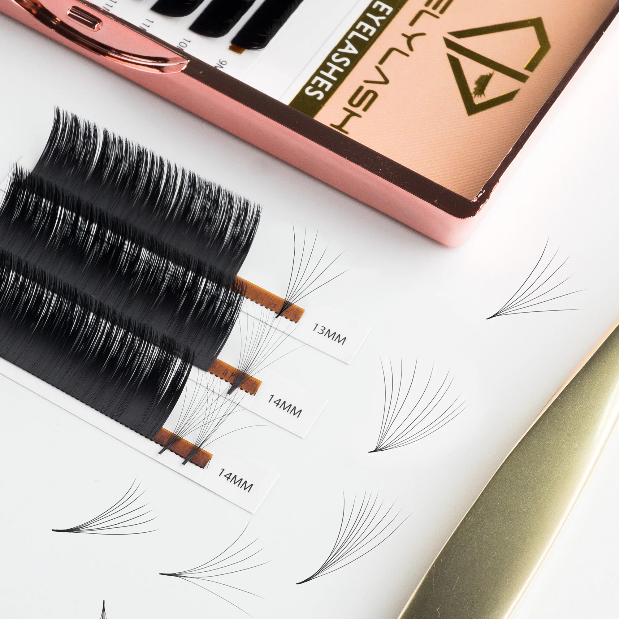 Cashmere Mink Easy Fan Lashes 16 Rows 0.05 0.07 C D Curl Easy Fan 20-25mm Eyelashes Extension, Black
Cashmere Mink Easy Fan Lashes 16 Rows 0.05 0.07 C D Curl Easy Fan 20-25mm Eyelashes Extension, Black