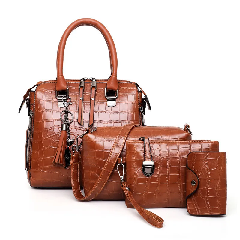 2021 new portable picture and mother fashion all match one shoulder messenger ladies handbags 4 pcs sets, Customizable
2021 new portable picture and mother fashion all match one shoulder messenger ladies handbags 4 pcs sets, Customizable