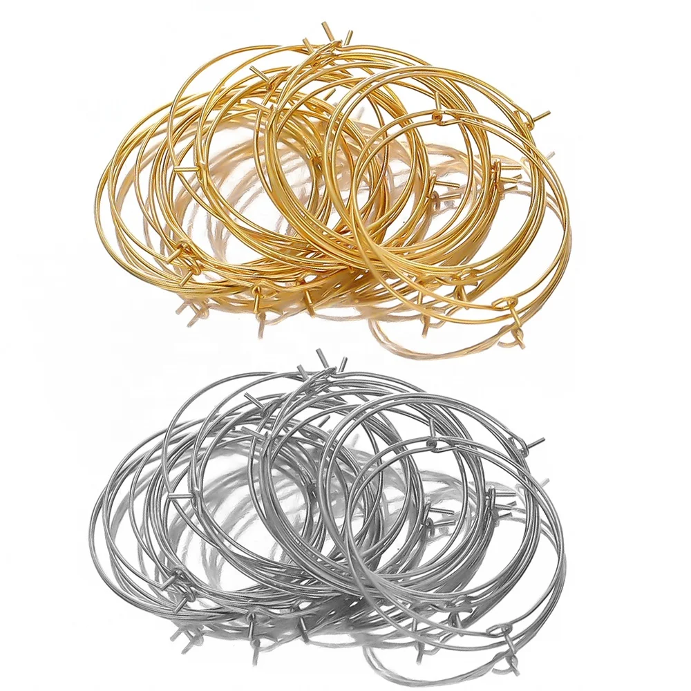 20pcs Fashion Stainless Steel Gold Color Plated Wire Circle Hoop Earrings for DIY Jewelry Making Accessories and Components
20pcs Fashion Stainless Steel Gold Color Plated Wire Circle Hoop Earrings for DIY Jewelry Making Accessories and Components
